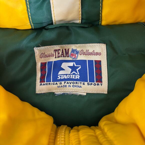 Vintage Starter Green Bay Packers Classic NFL Team Collection Hooded XXL Jacket - Picture 11 of 12